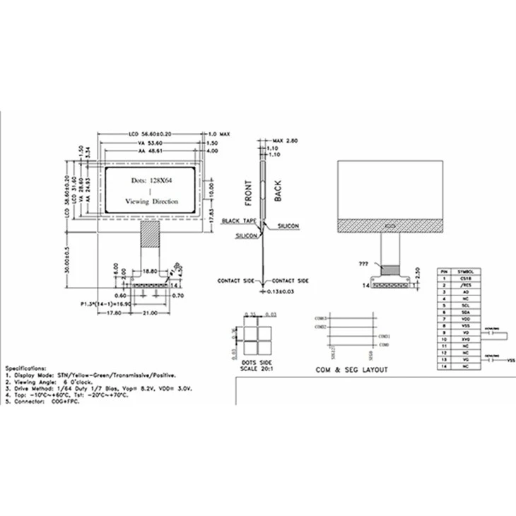 2，LCD Graphic Display Modules and Accessories