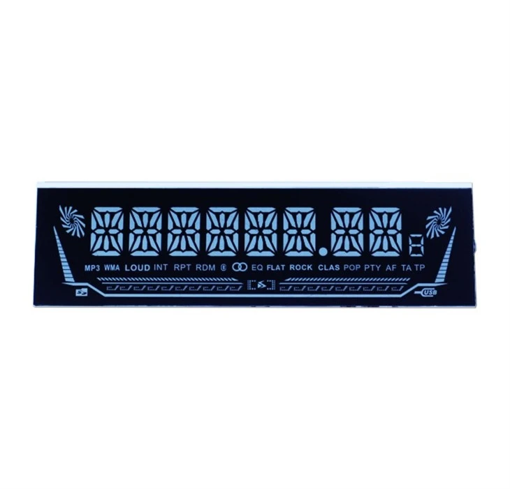 custom LCD display for automobile audio systems