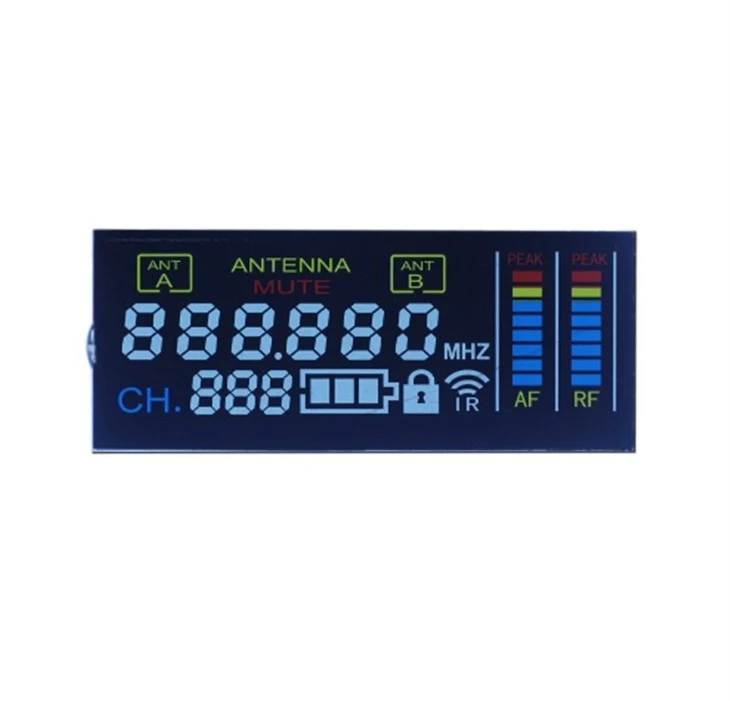 custom 4-color silkprint VA lcd display